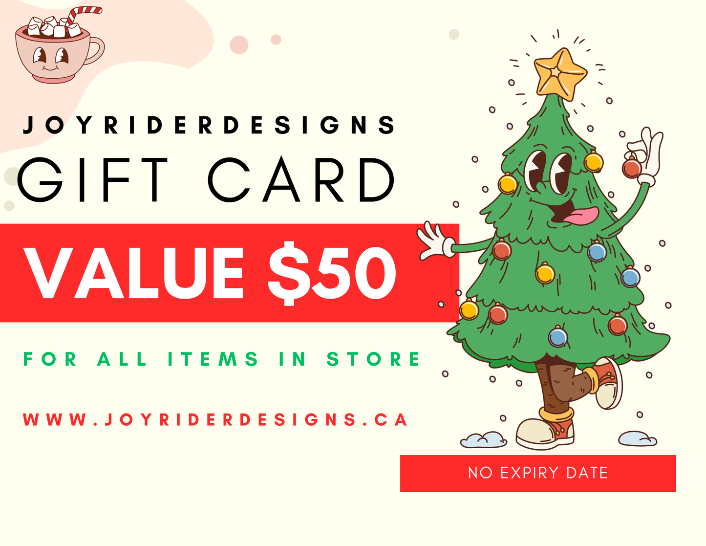 JOYFUL CHRISTMAS GIFT CARD