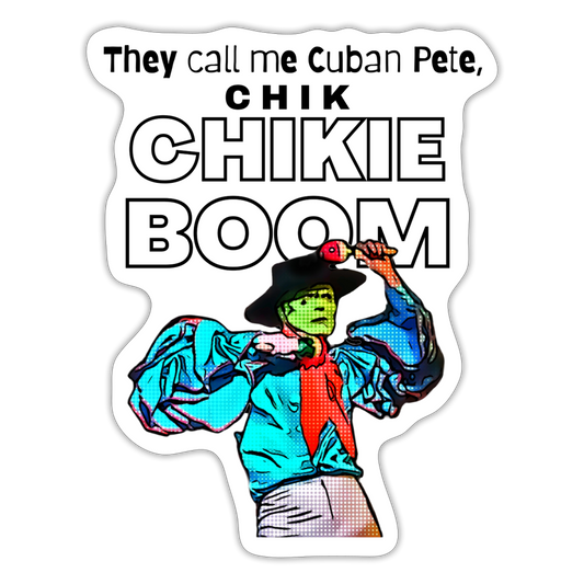 The Mask Chikie Boom Sticker - white matte