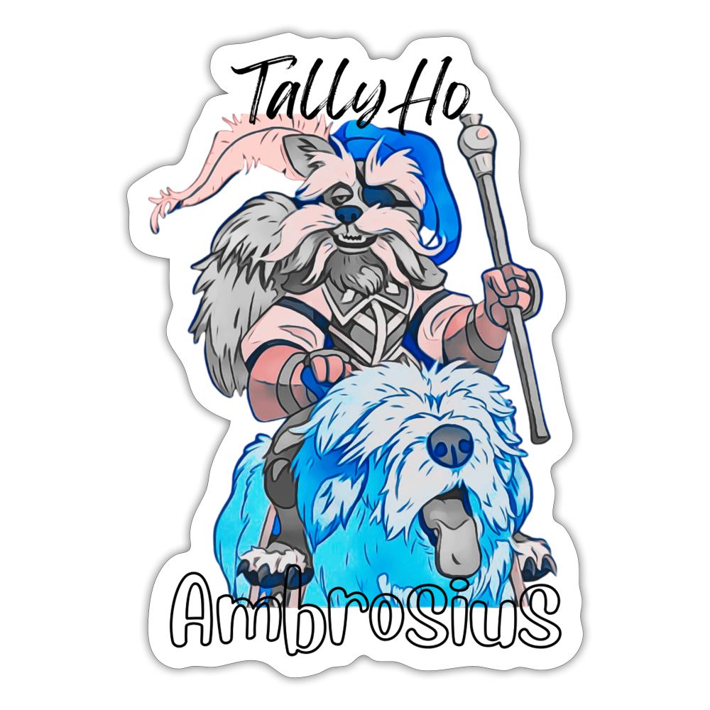 Tally Ho Sticker - white matte