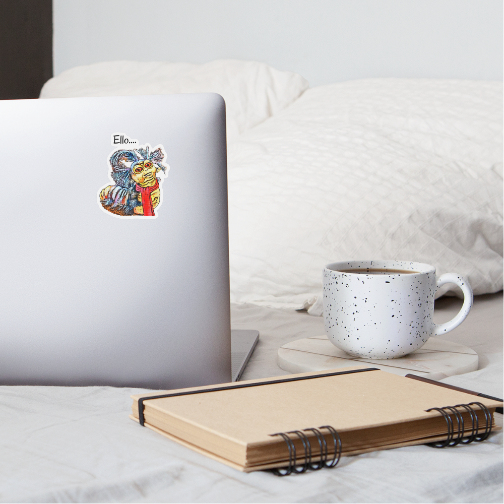 Ello Worm Sticker - white matte