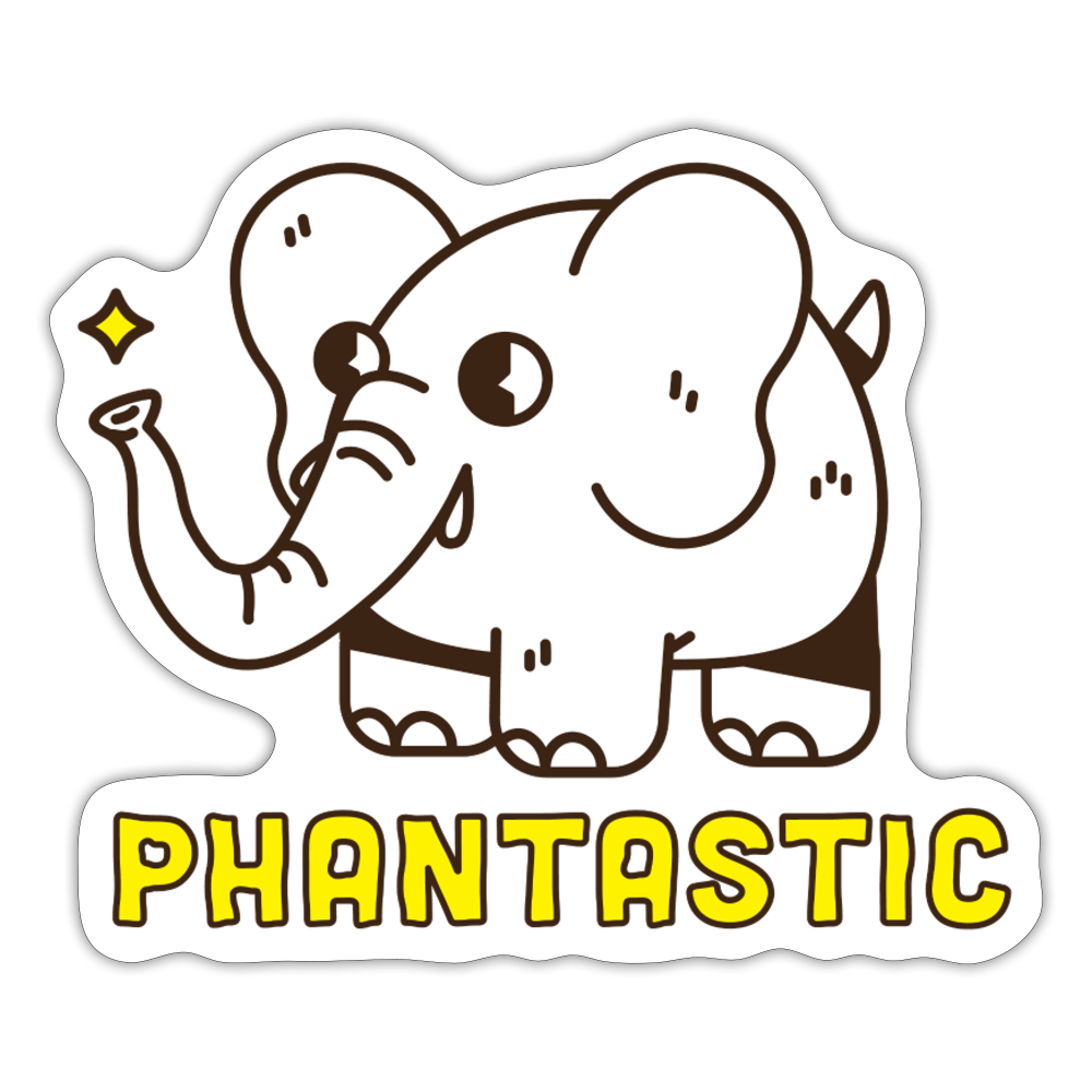 Phantastic Sticker - white matte