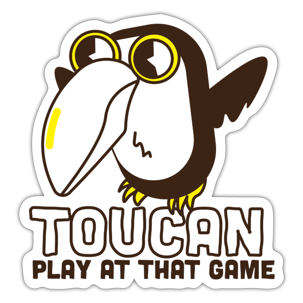 Toucan Play Sticker - white matte