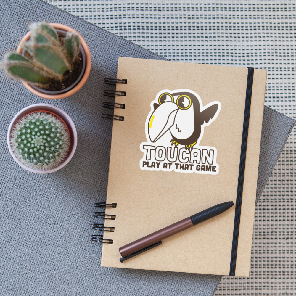 Toucan Play Sticker - white matte