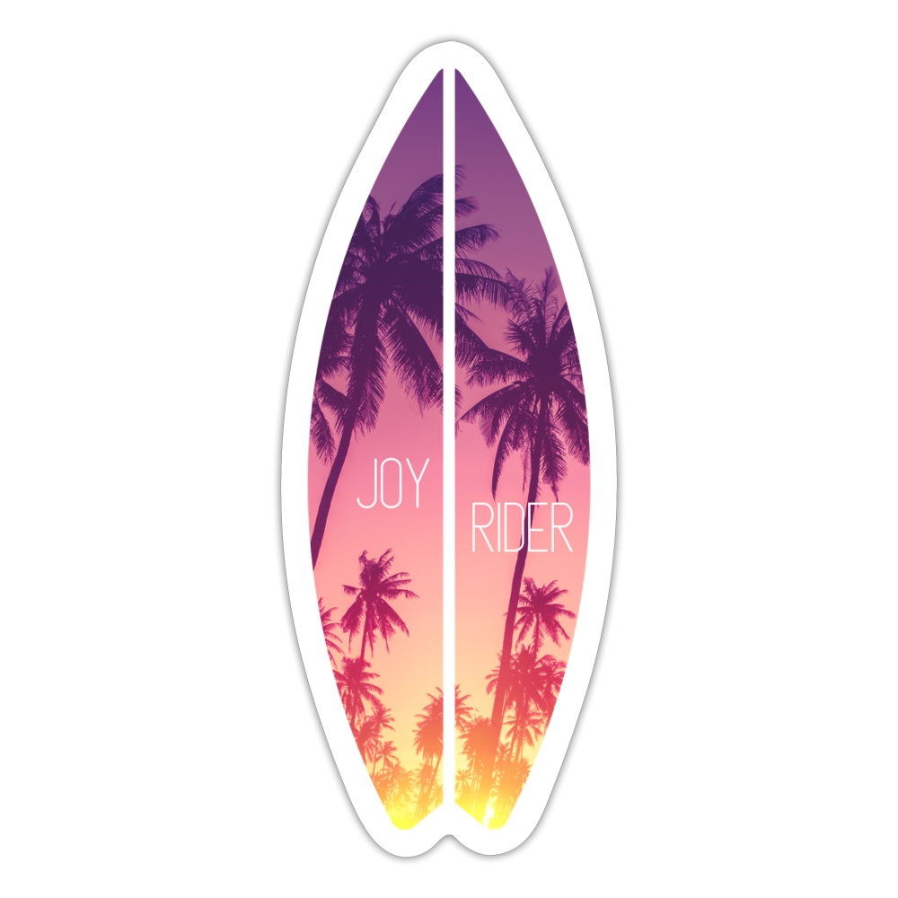 Surf Board Sticker - white matte