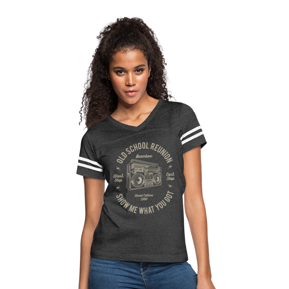 Old School Reunion- Women’s Vintage Sport Tee - vintage smoke/white