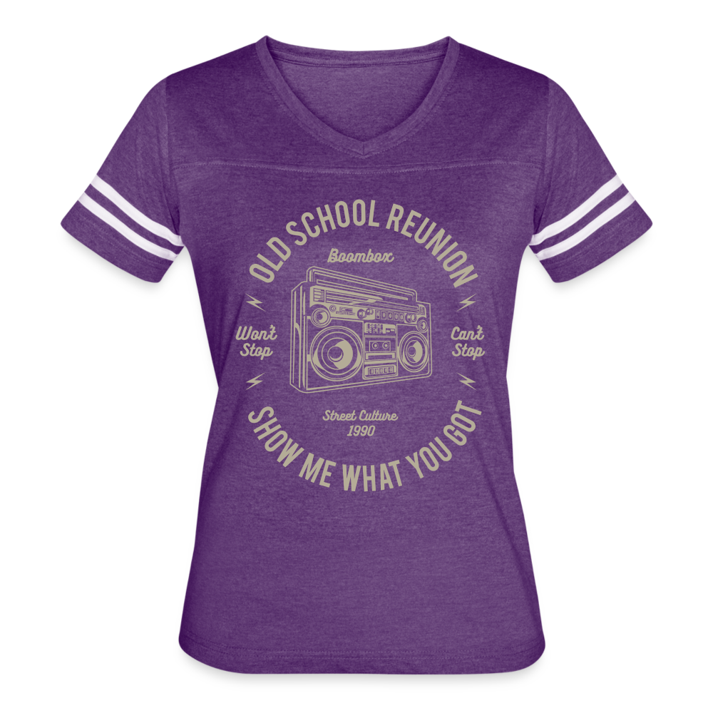 Old School Reunion- Women’s Vintage Sport Tee - vintage purple/white