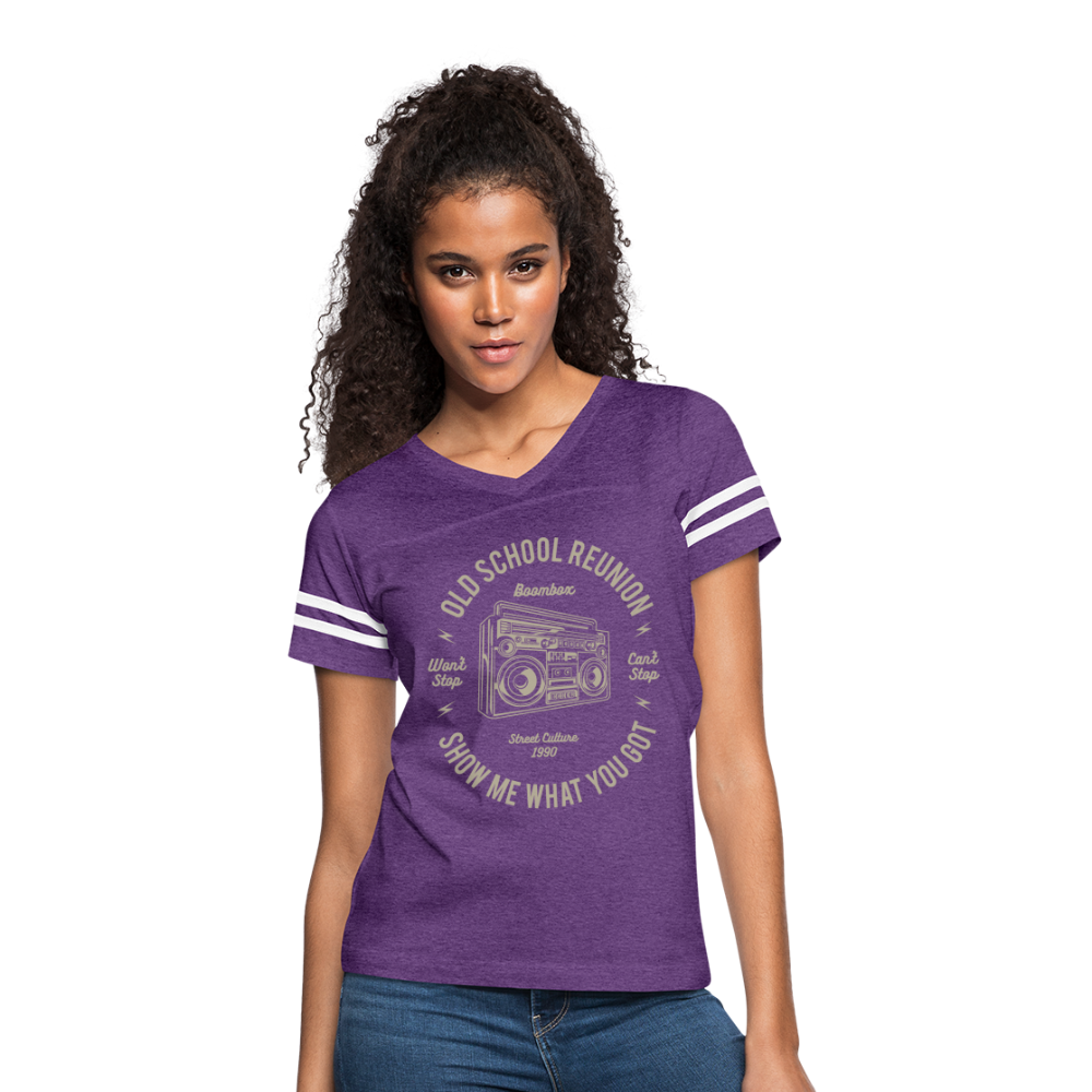 Old School Reunion- Women’s Vintage Sport Tee - vintage purple/white