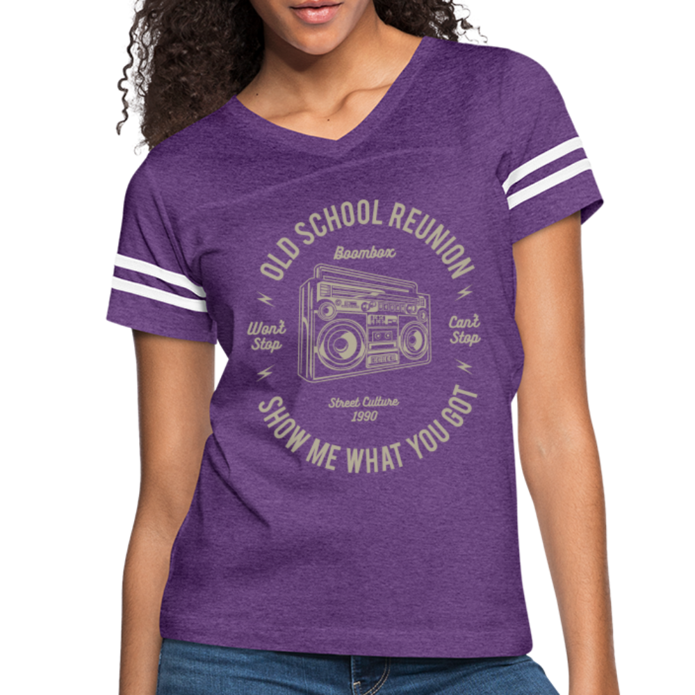 Old School Reunion- Women’s Vintage Sport Tee - vintage purple/white