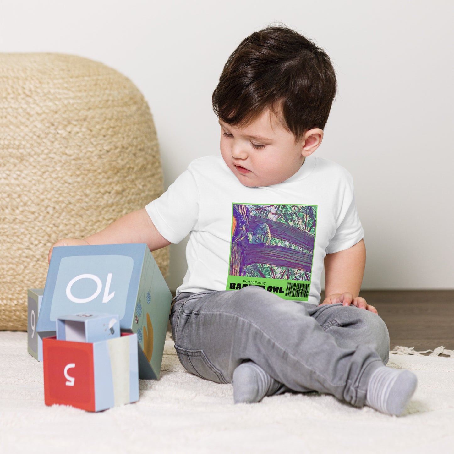 Barred Owl- Toddler Short Sleeve Tee