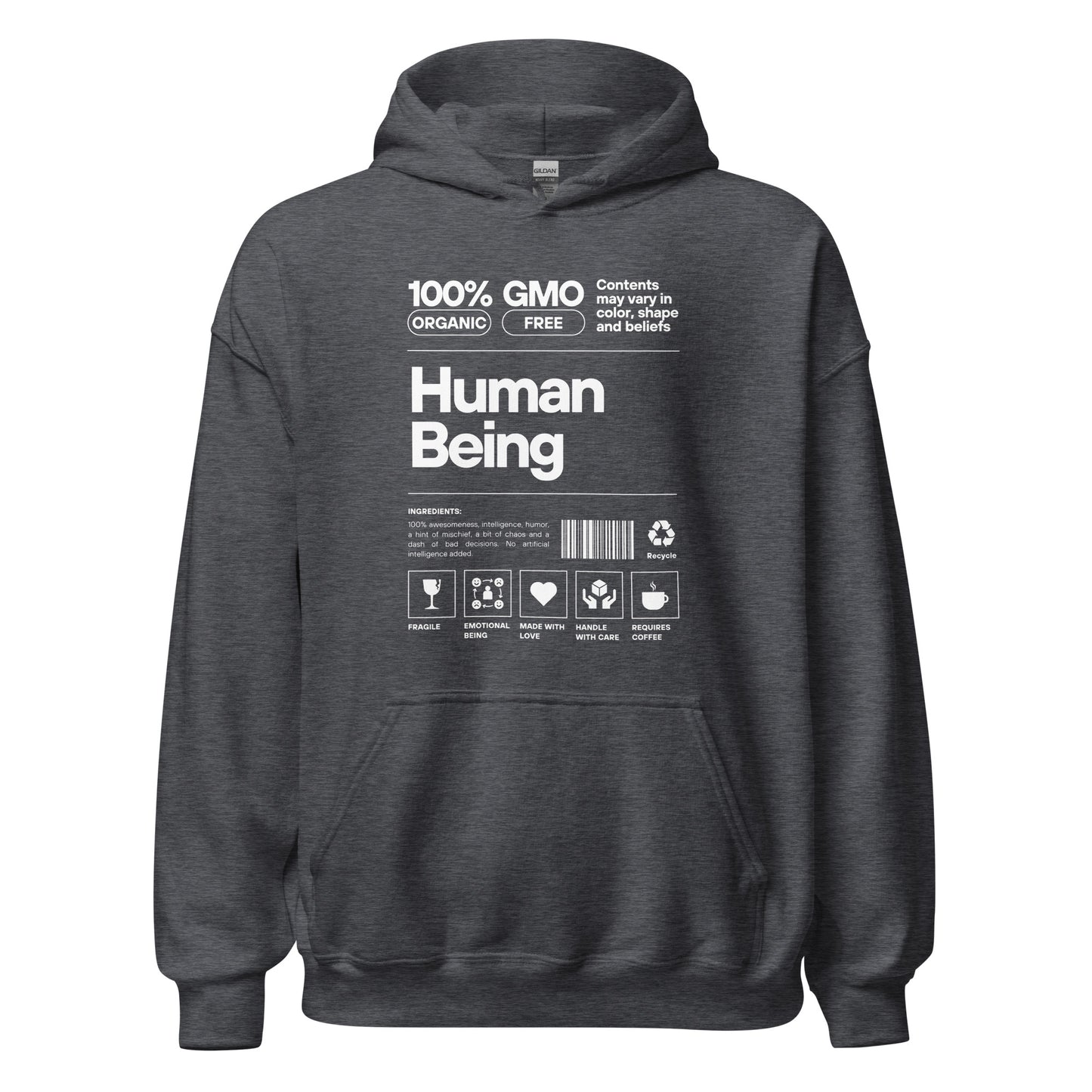 Human Being - Unisex Hoodie (White font)