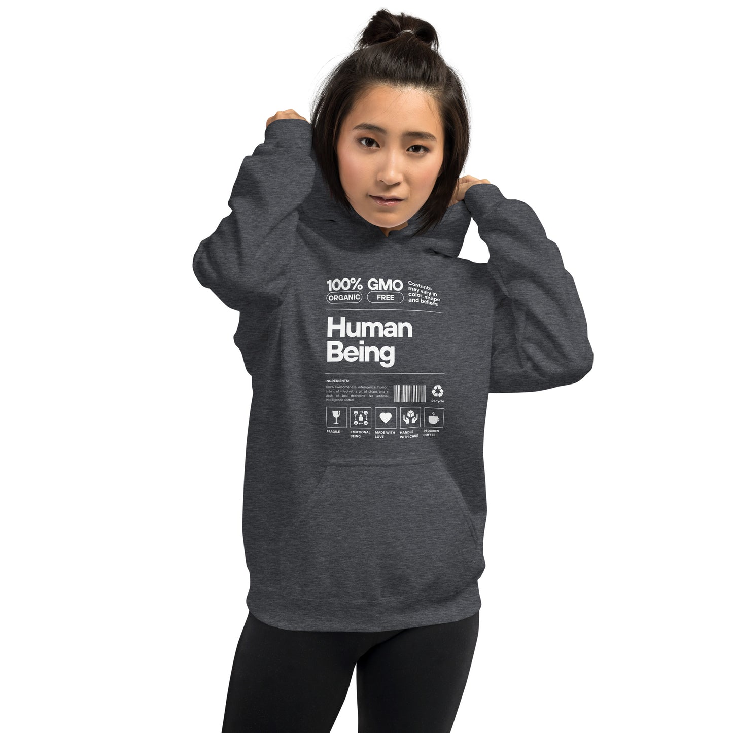 Human Being - Unisex Hoodie (White font)