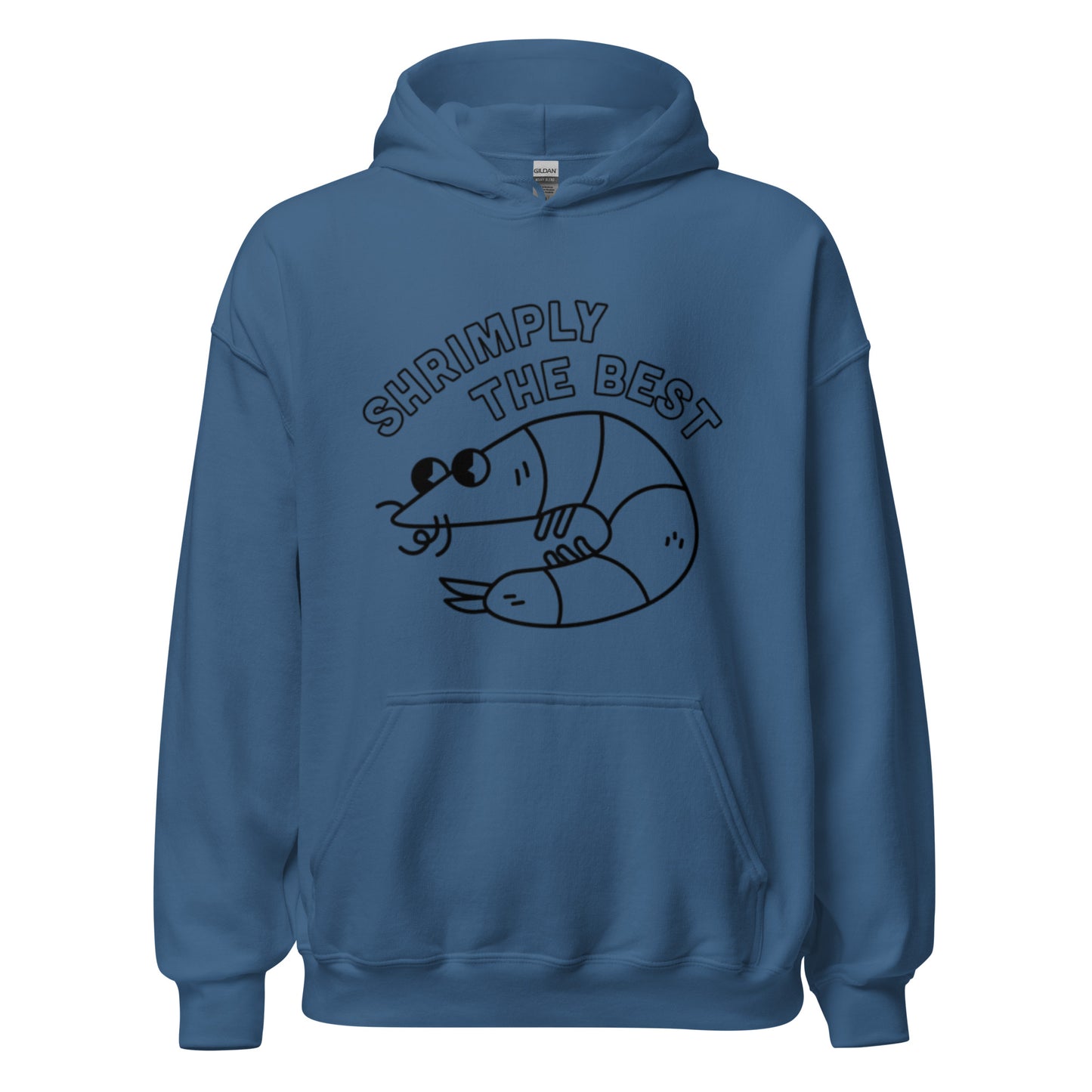 Shrimply The Best - Unisex Hoodie (Black font)