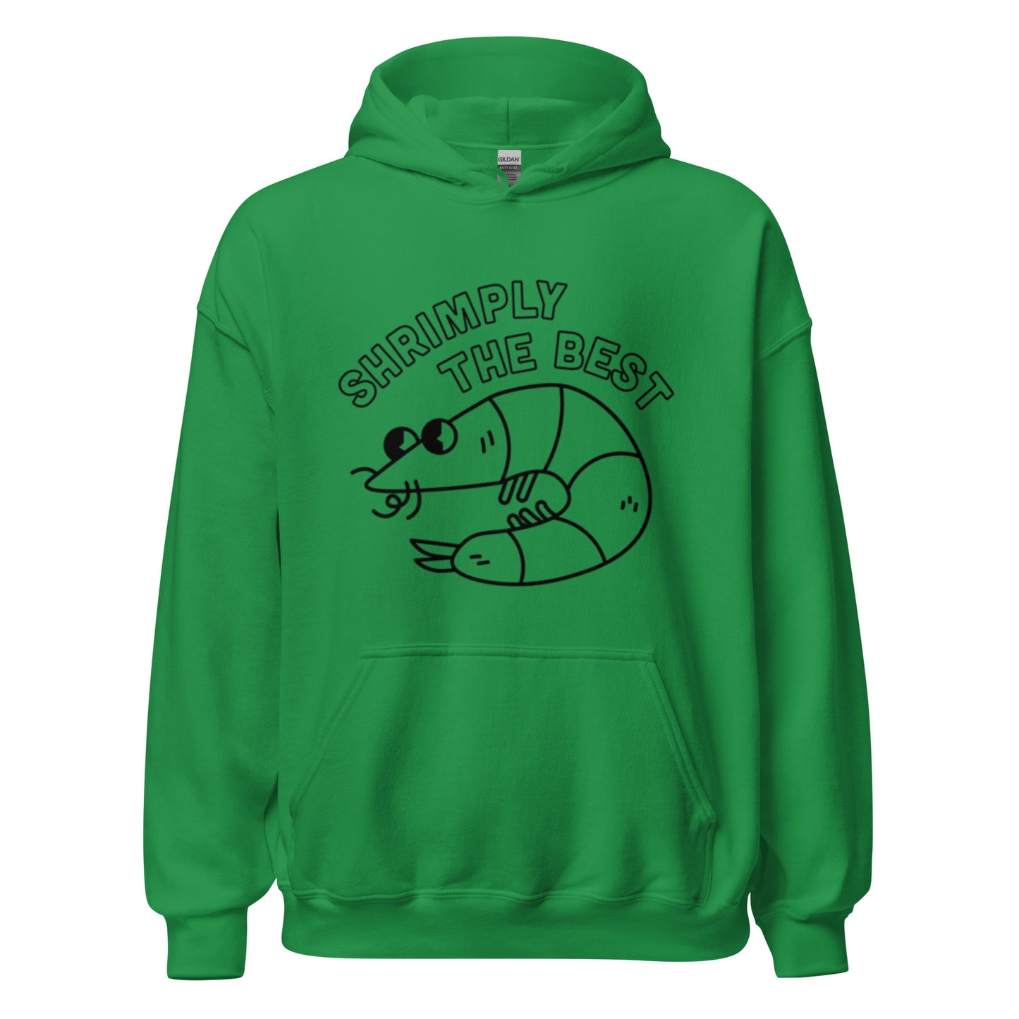 Shrimply The Best - Unisex Hoodie (Black font)