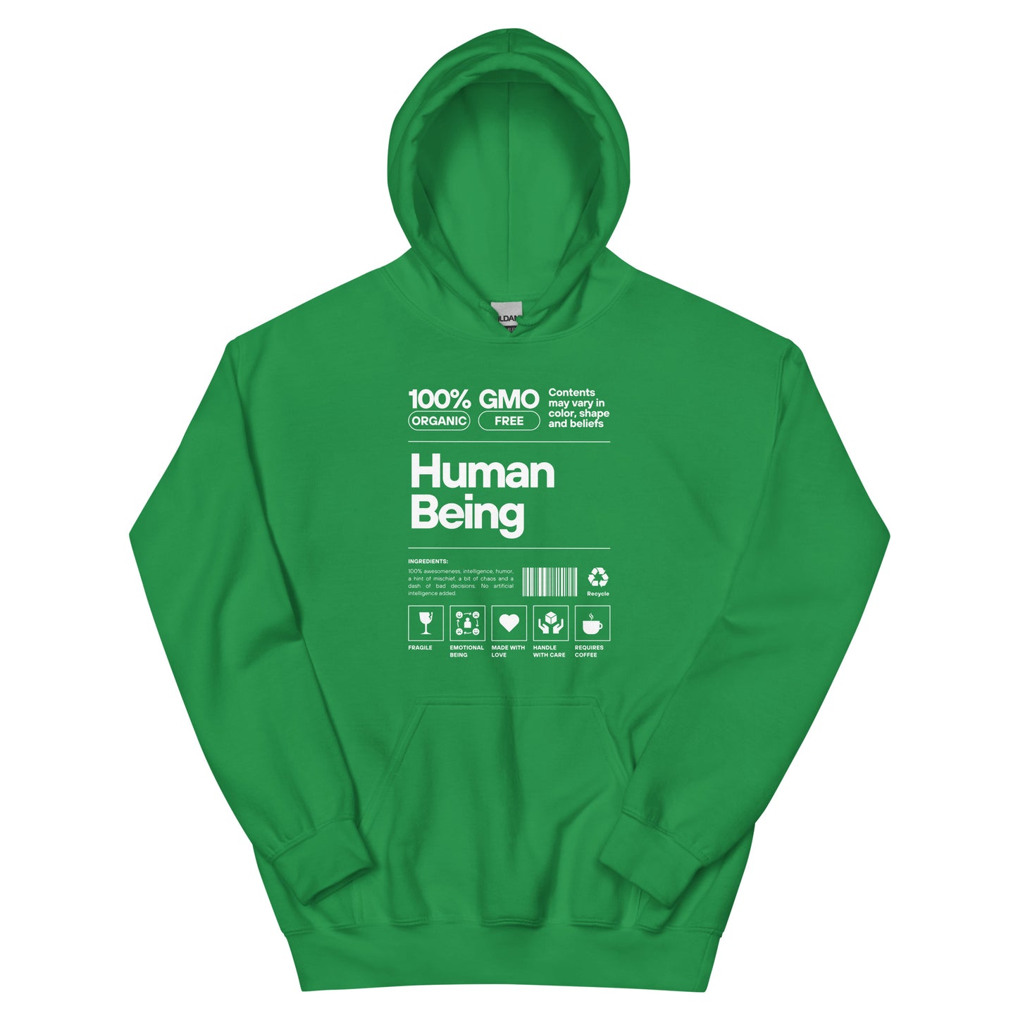 Human Being - Unisex Hoodie (White font)