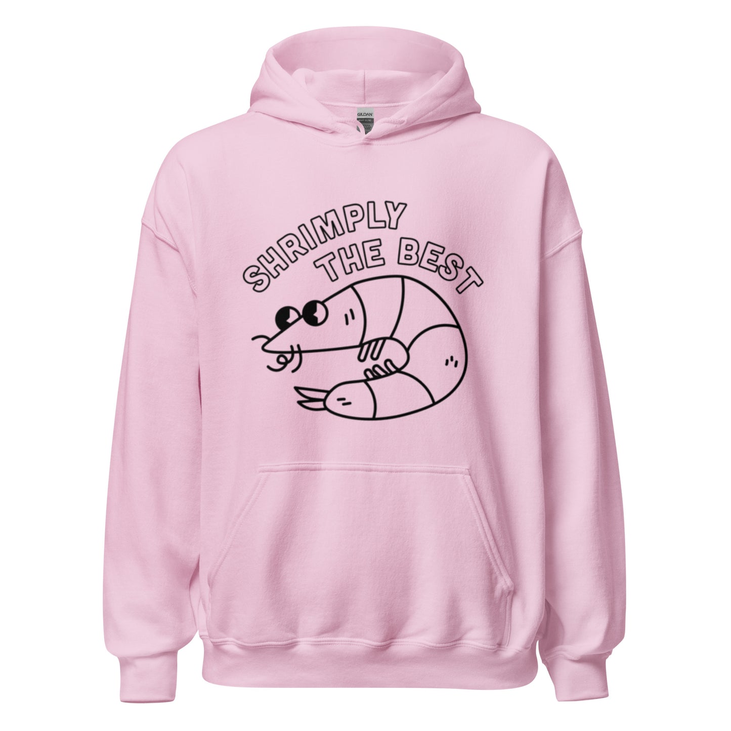 Shrimply The Best - Unisex Hoodie (Black font)