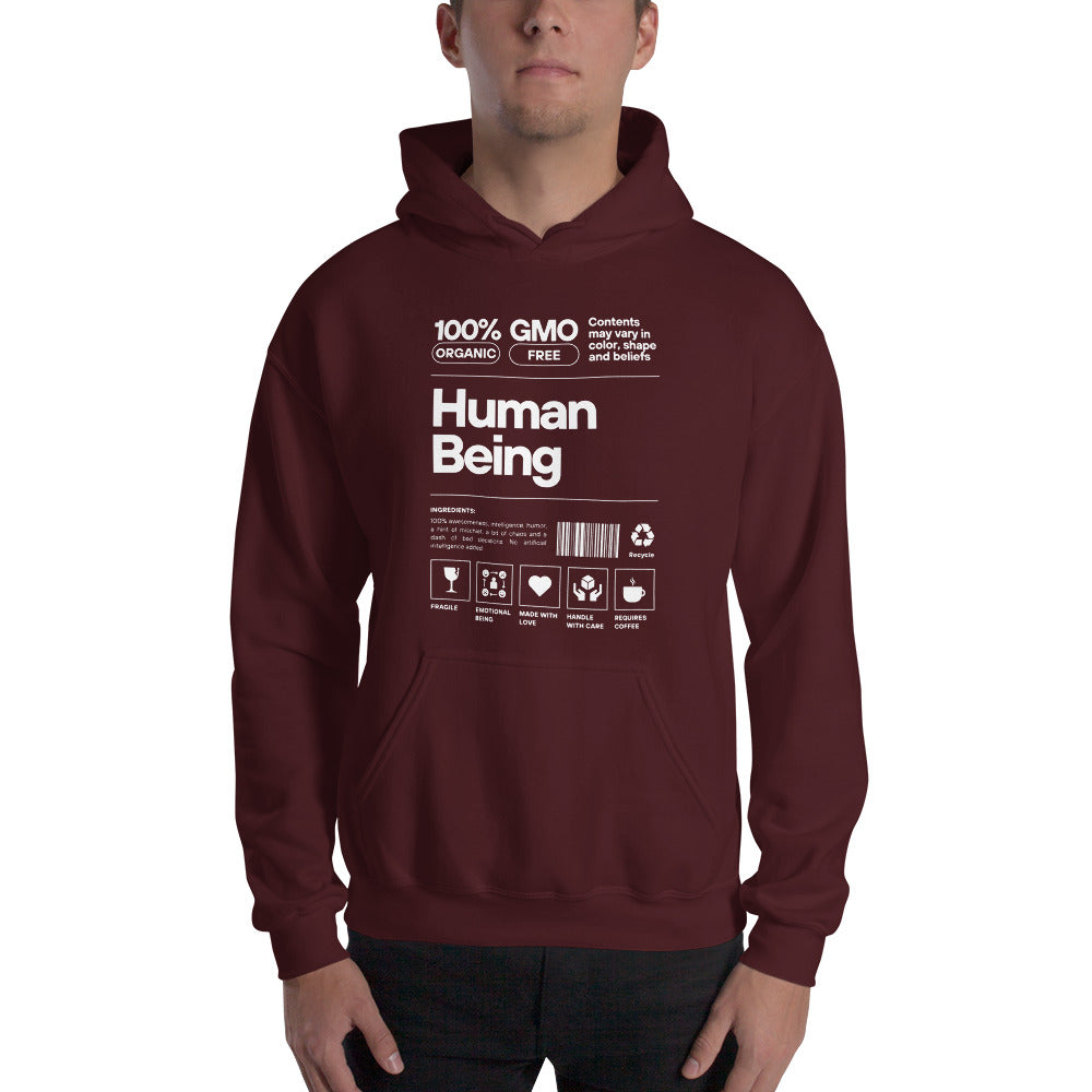 Human Being - Unisex Hoodie (White font)