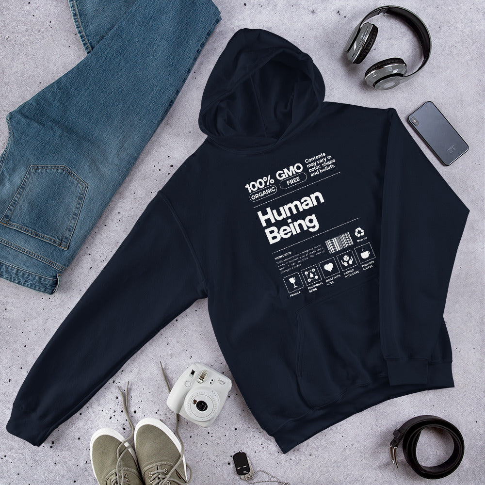 Human Being - Unisex Hoodie (White font)