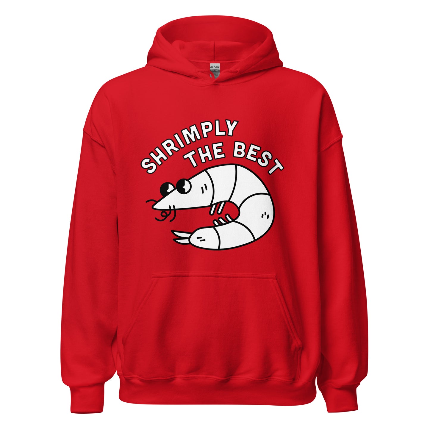 Shrimply The Best - Unisex Hoodie (White Font)