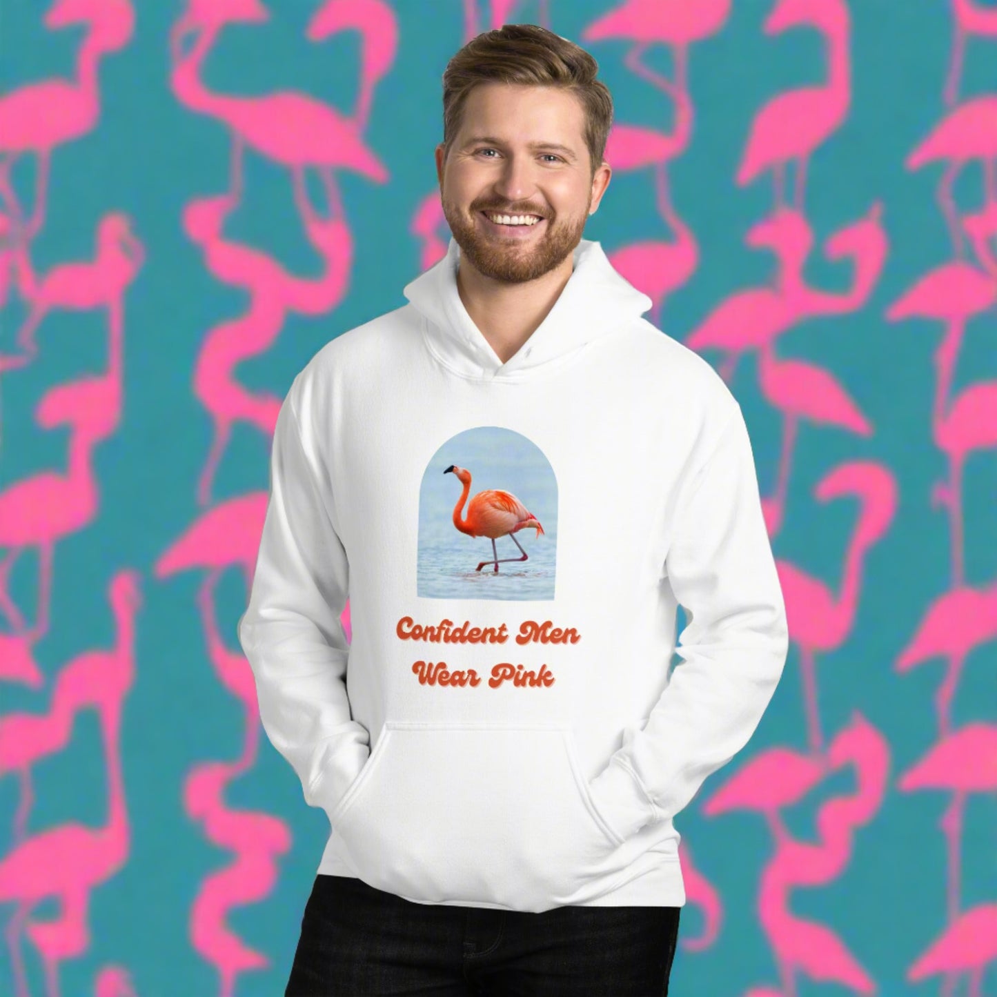 Confident Men Wear Pink - Unisex Hoodie