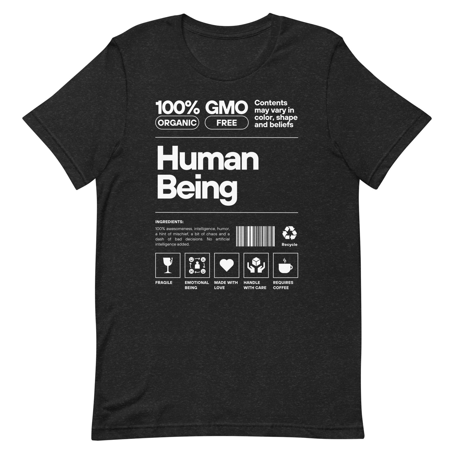 Human Being (White Font) - Unisex Tee