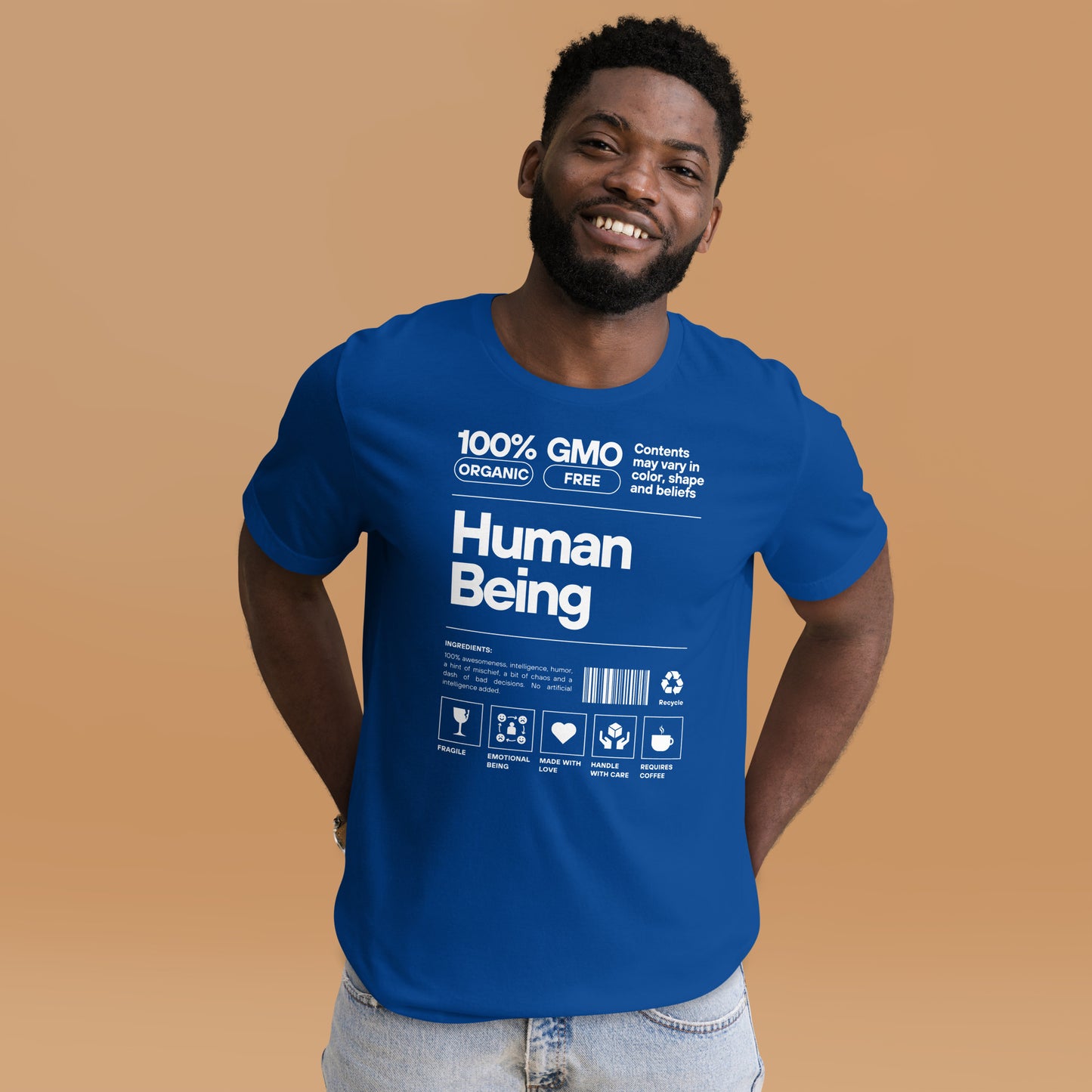 Human Being (White Font) - Unisex Tee