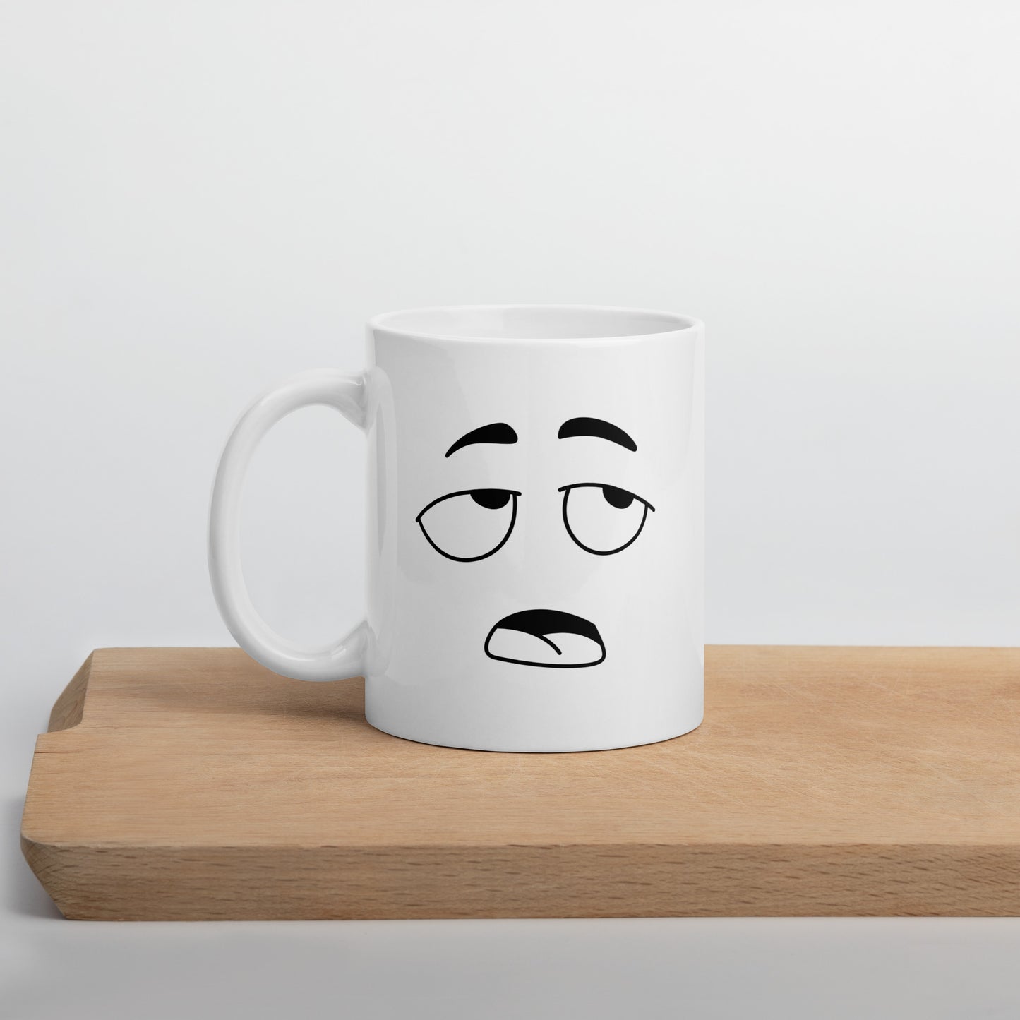 Not A Morning Mug- White glossy mug