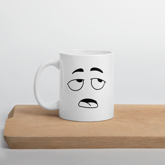 Not A Morning Mug- White glossy mug