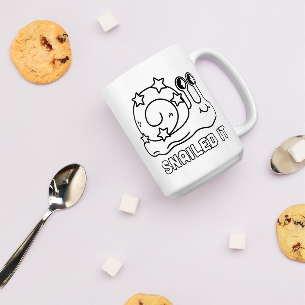 Snailed It -White Glossy Mug