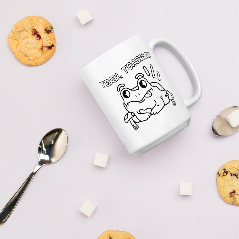 Toadally - White Glossy Mug