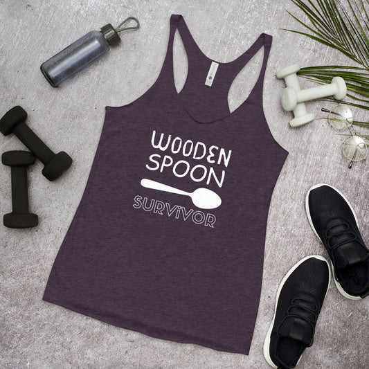 Wooden Spoon Survivor - Women's Tank (White Font)