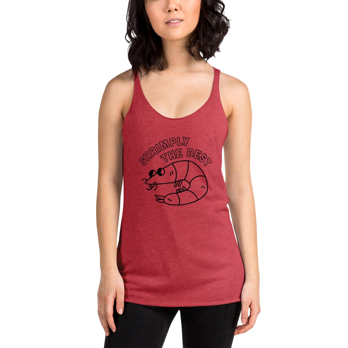 Shrimply the Best - Women's Tank (Black Font)