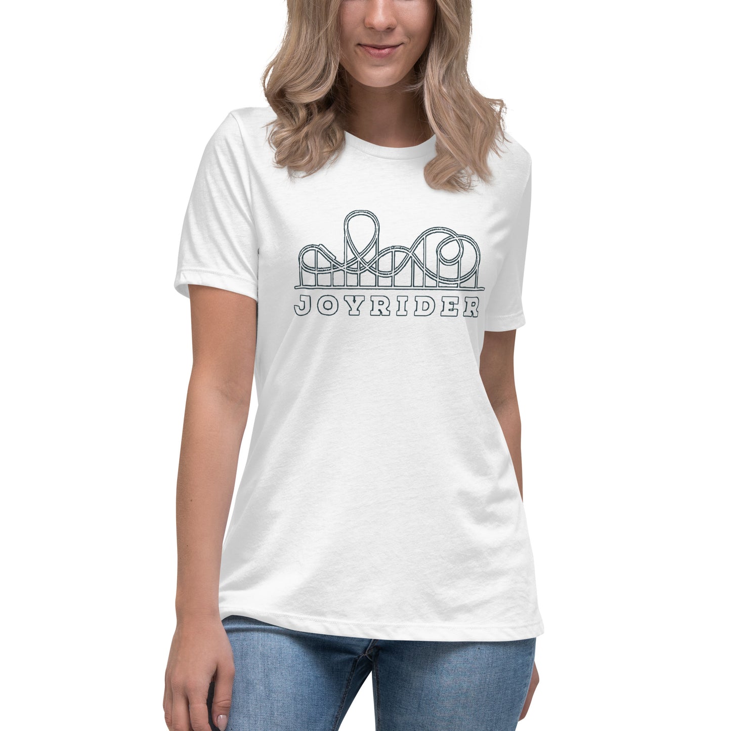 Roller Coaster - Women's Relaxed Tee (Black Font)