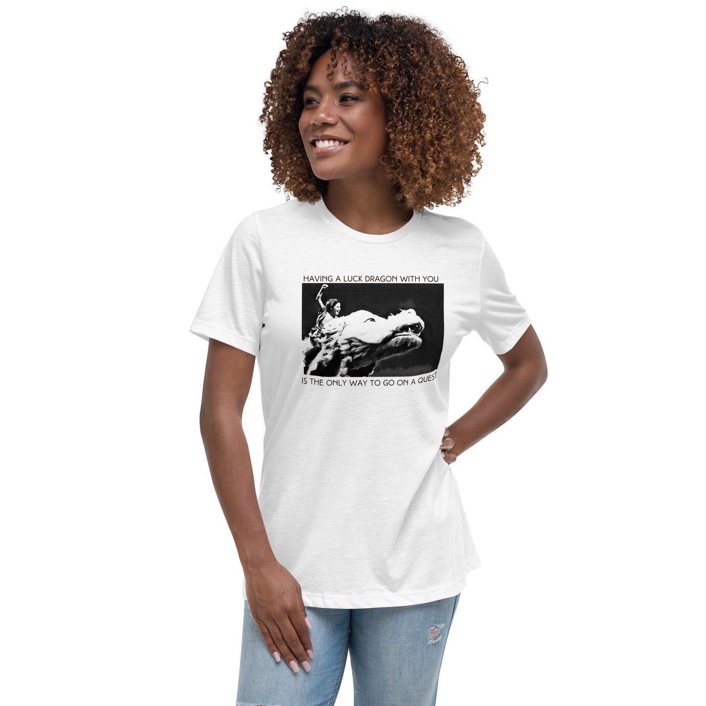 Falcor the Lucky Dragon - Women's Relaxed Tee