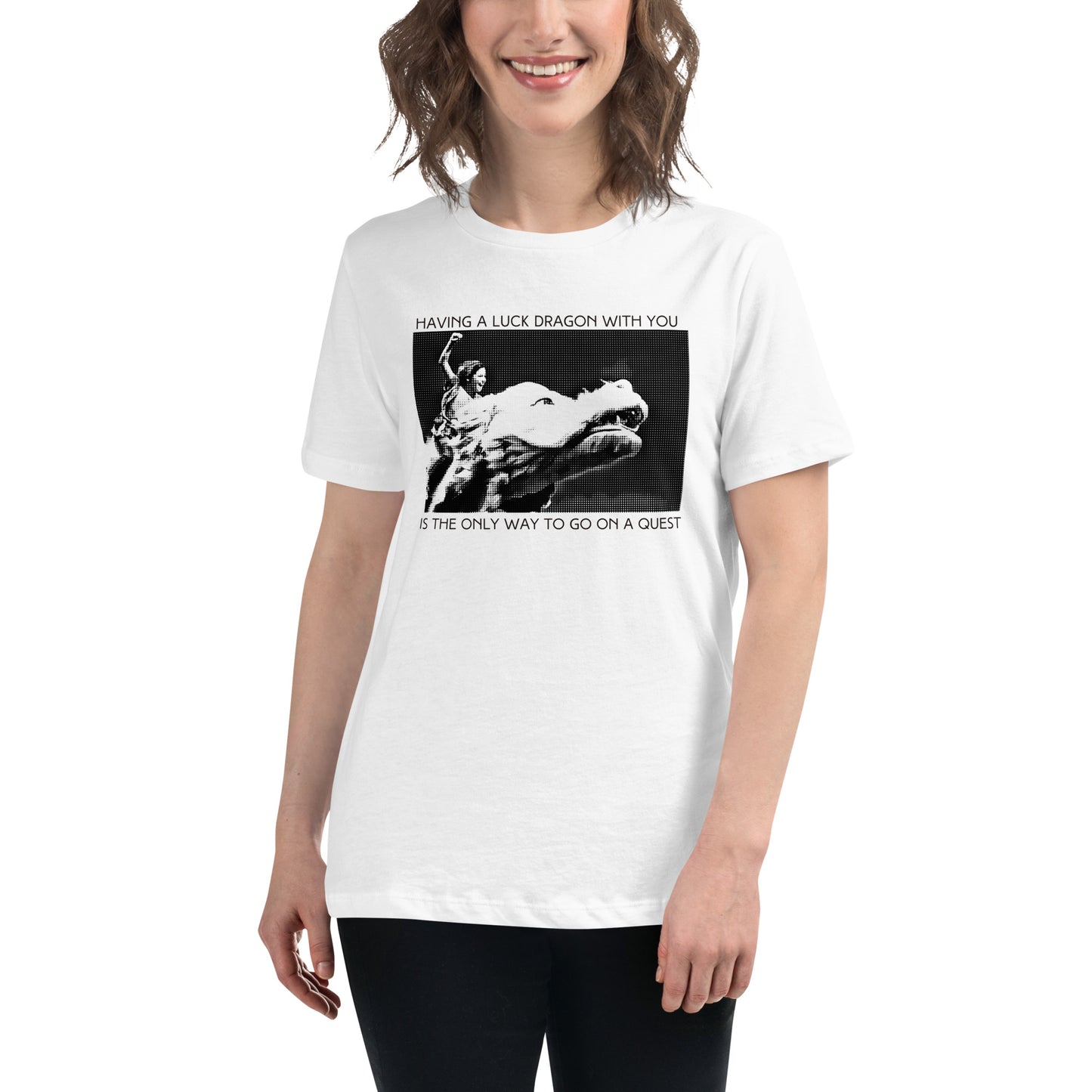 Falcor the Lucky Dragon - Women's Relaxed Tee